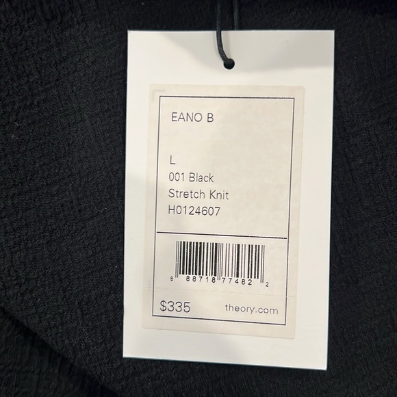 NWT - Theory Black Stretch Knit Elegant Black Sleeveless Dress in size L - Picture 5 of 6